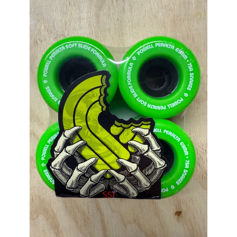 POWELL PERALTA SNAKES GRN 69MM 4PK 69 mm