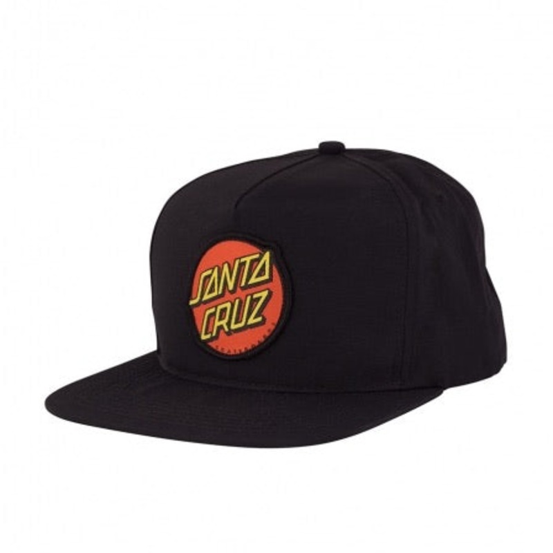 Santa Cruz Classic Snapback Mid Profile Hat Black OS Black