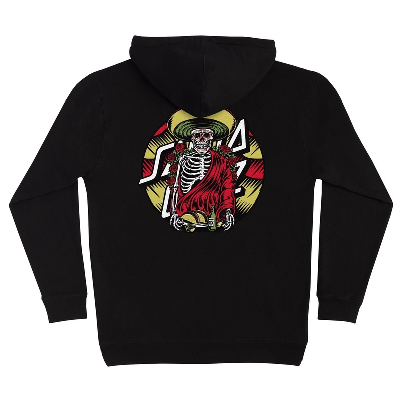 SANTA CRUZ GUZMAN DINING DOT HOODED SWEATSHIRT M
