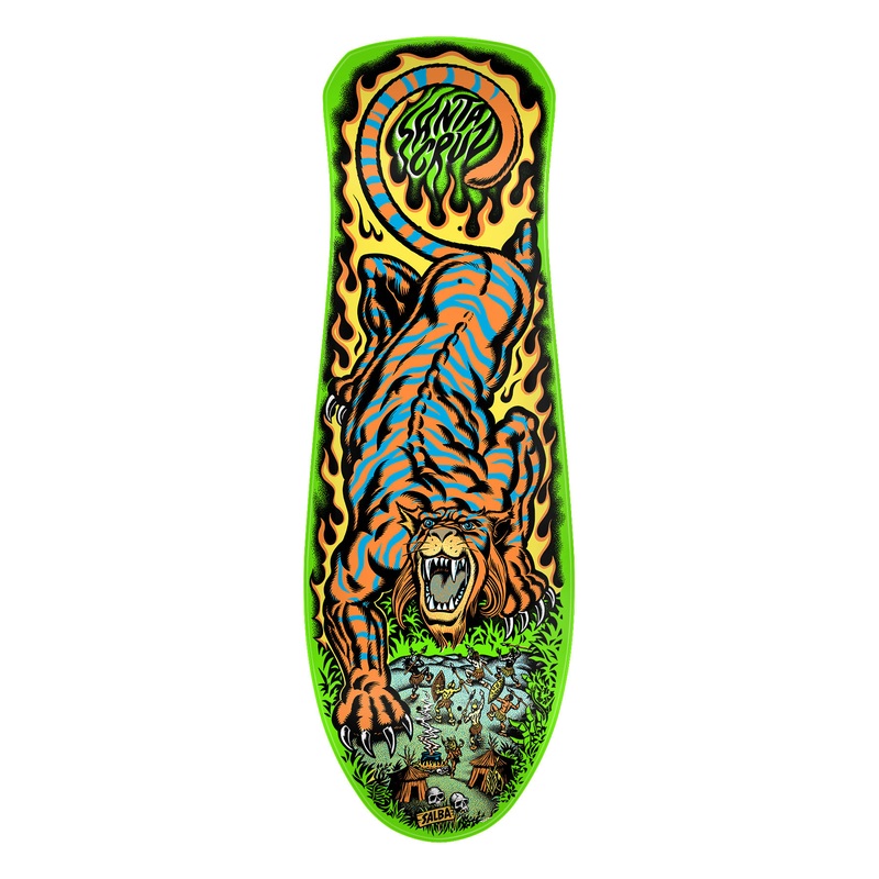 Santa Cruz Salba Tiger Lime Dip 10.3″ Skateboard Deck