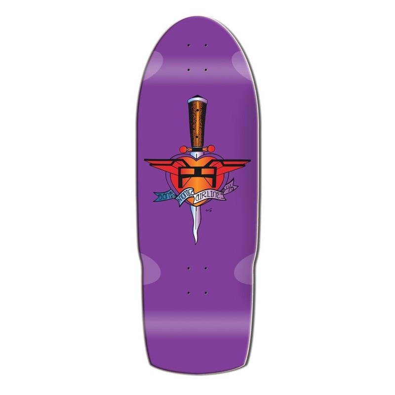 Santa Monica Airlines Purple Heart Attack 10.5″ Skateboard Deck