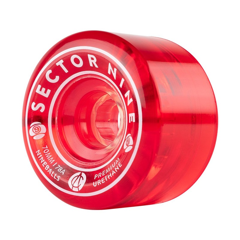 Sector Nine Wheels “Nine Balls- Red” 70MM Wheels