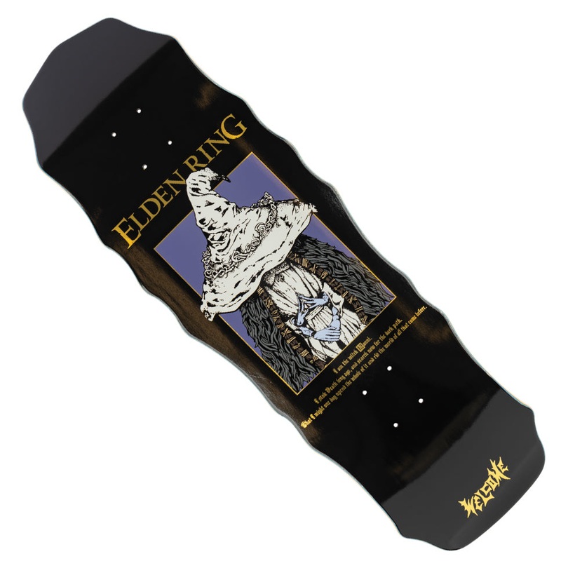 Welcome Skateboards Elden Ring Ranni on Widow Shaped Deck Black 10 x 31 WB:14.75