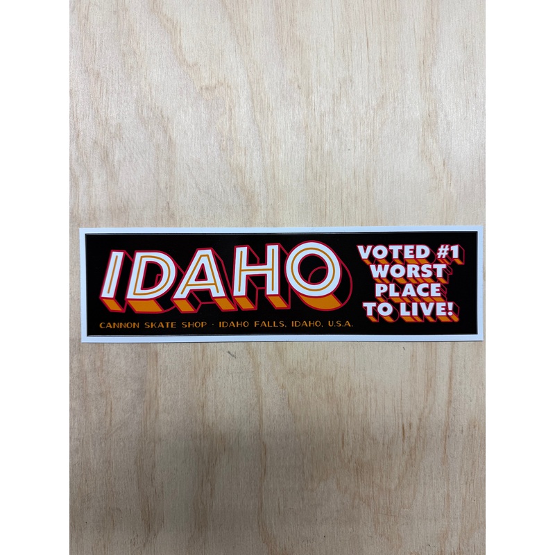 #1 Worst Place to Live Bumper Sticker