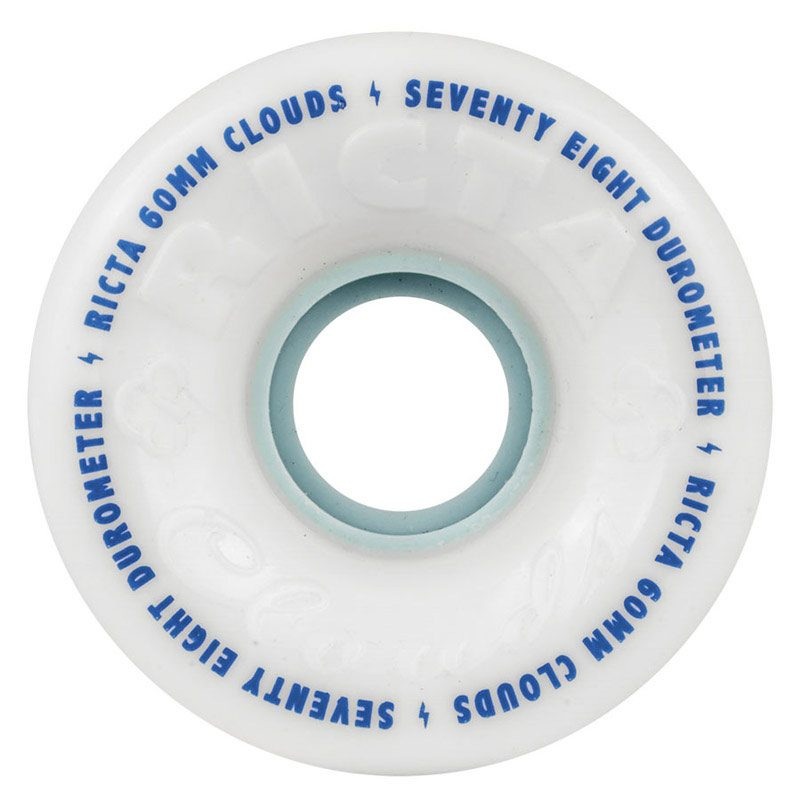 60mm Clouds White 78a Ricta Skateboard Wheels