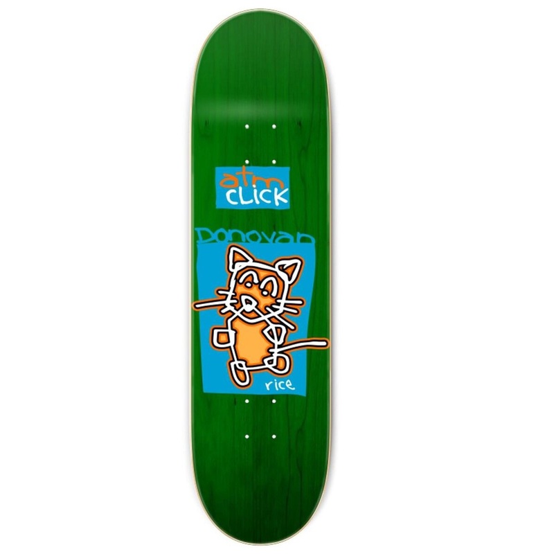 ATM Click Skateboards “Donovan Rice- Debut-Popsicle” Assorted Sized Deck 8.0″