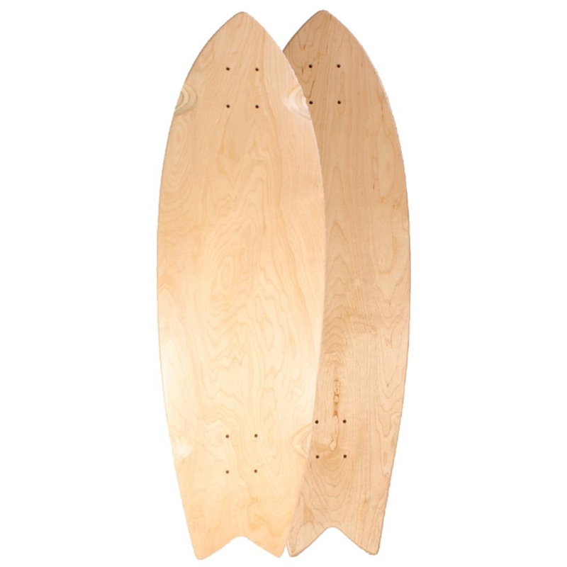 Blank 32″ Splittail Longboard Deck Deck