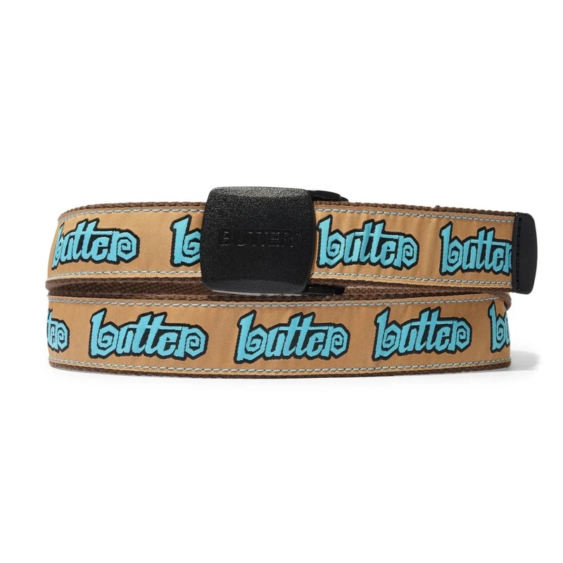 Butter Goods Swirl Woven Belt Brown