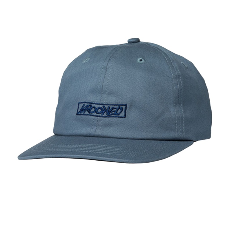 Krooked “Moonsmile Script” Strapback Hat – Blue