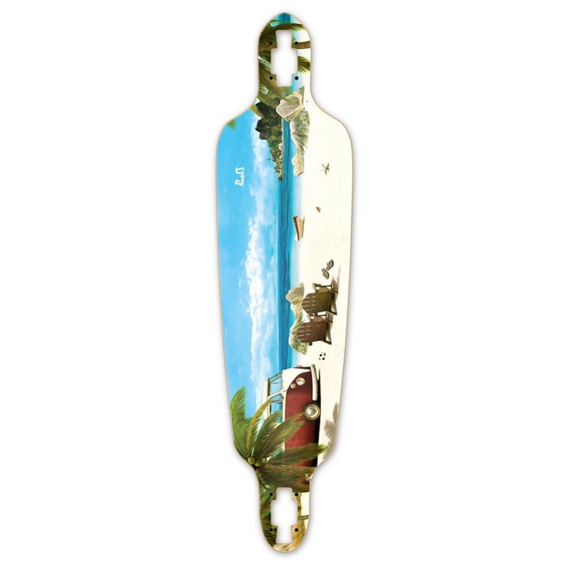 Punked Drop Through Getaway Longboard Deck Deck