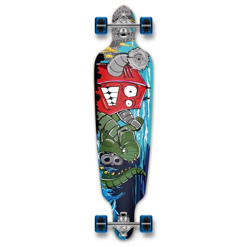 Punked Drop Through Robot 40″ Longboard Complete