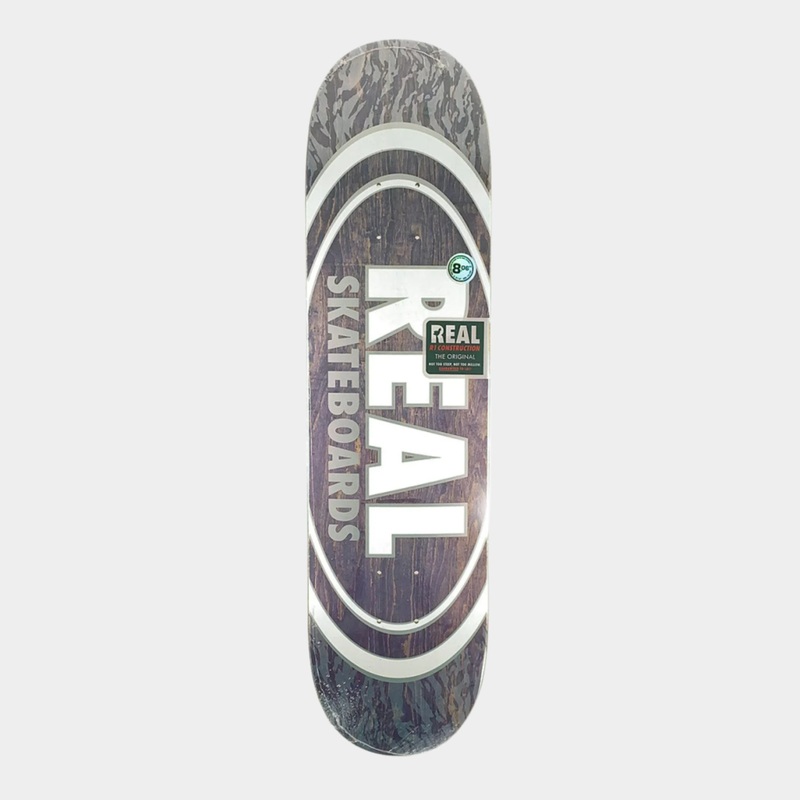 Real Team Oval Pearl Patterns Deck Grey Stain – 8.06″ 8.06″