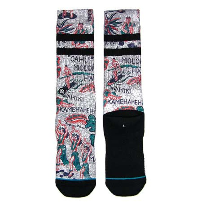 Stance Lei-Lei Crew Socks Gray Large