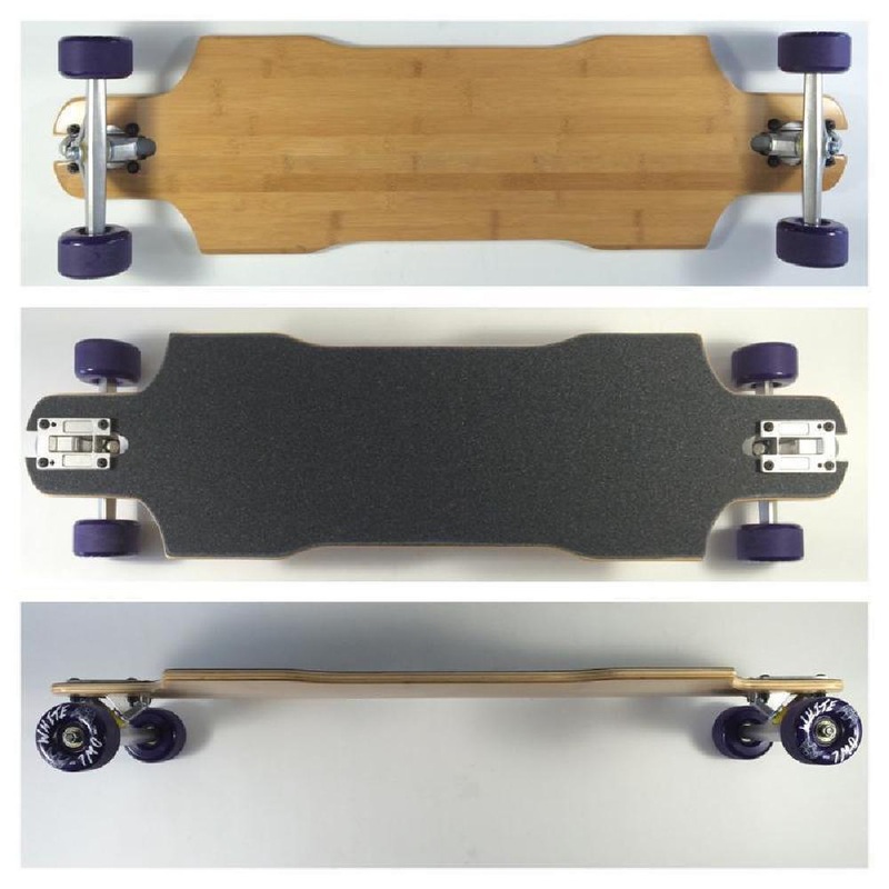 Suzie Slide Through Bamboo 35.5″ Longboard Complete Solid Black