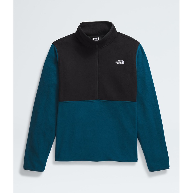 The North Face Glacier Fleece 1/2 Zip Midnight Petrol/TNF Black MD