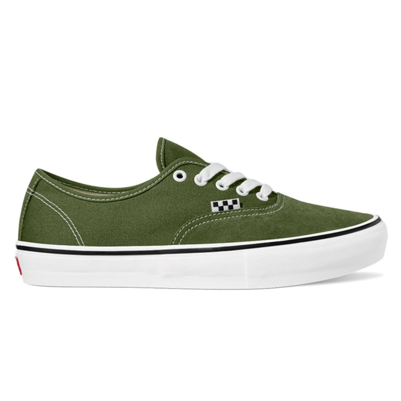 Vans Skate Authentic Green/White 7.5