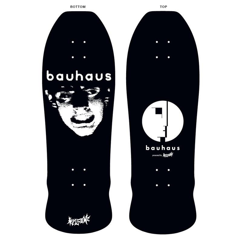 WELCOME X BAUHAUS MASK ON EARLY GRAB 10″ SKATEBOARD DECK *Slight Twist*