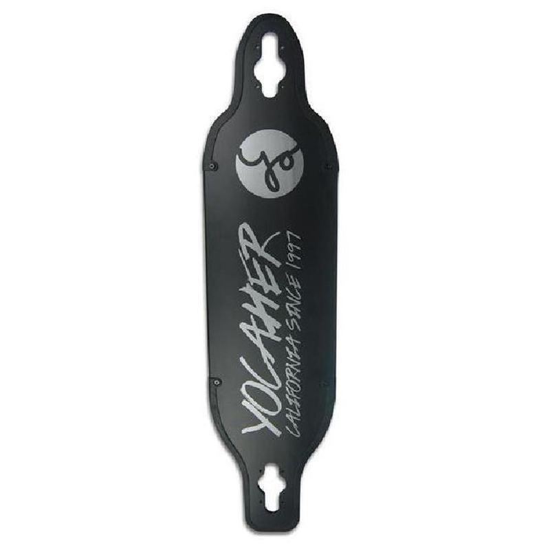 Yocaher Aluminum Drop Through Black 36″ Longboard Deck Deck