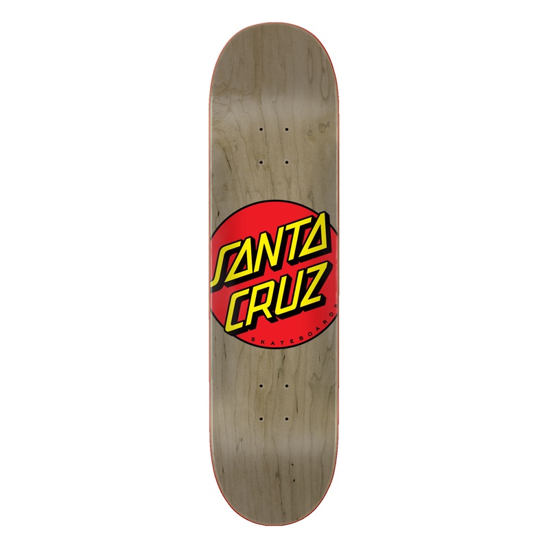 8.375in Classic Dot Santa Cruz Skateboard Deck No Color 8.375in x 31.83in