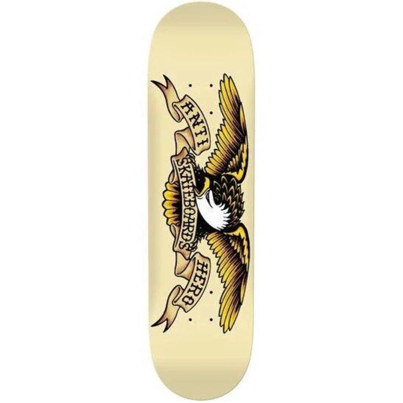 Anti Hero Skateboards “Classic Eagle- Off White” 8.6″ Deck