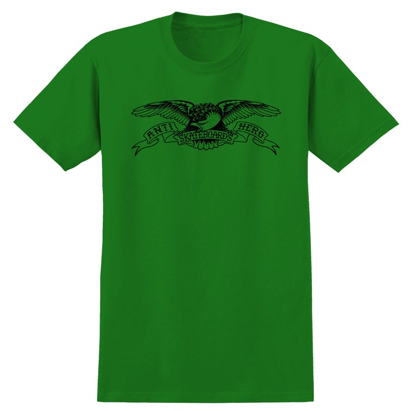 Anti Hero Tee YOUTH Basic Eagle Green Black YSM