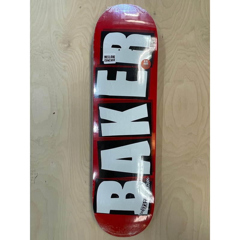 BAKER Brand Logo White Deck 8.25 8.25