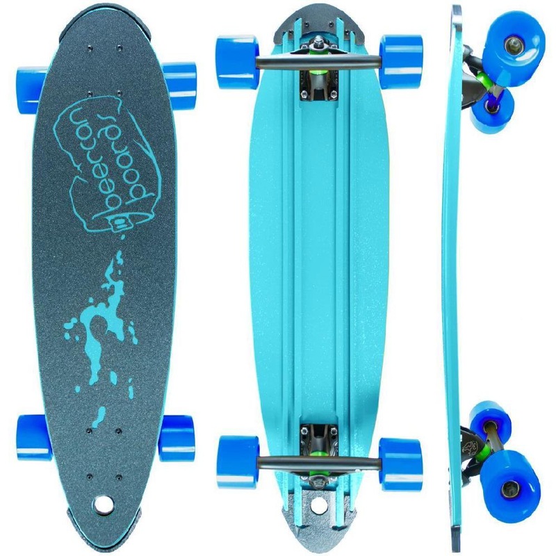 Beercan Sea Foam Green 30″ Pintail Longboard Complete
