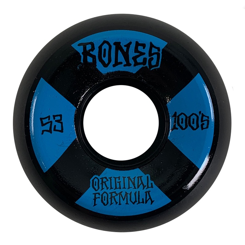 Bones – 53mm – 100’s #4 V5 Sidecut – Black / Blue