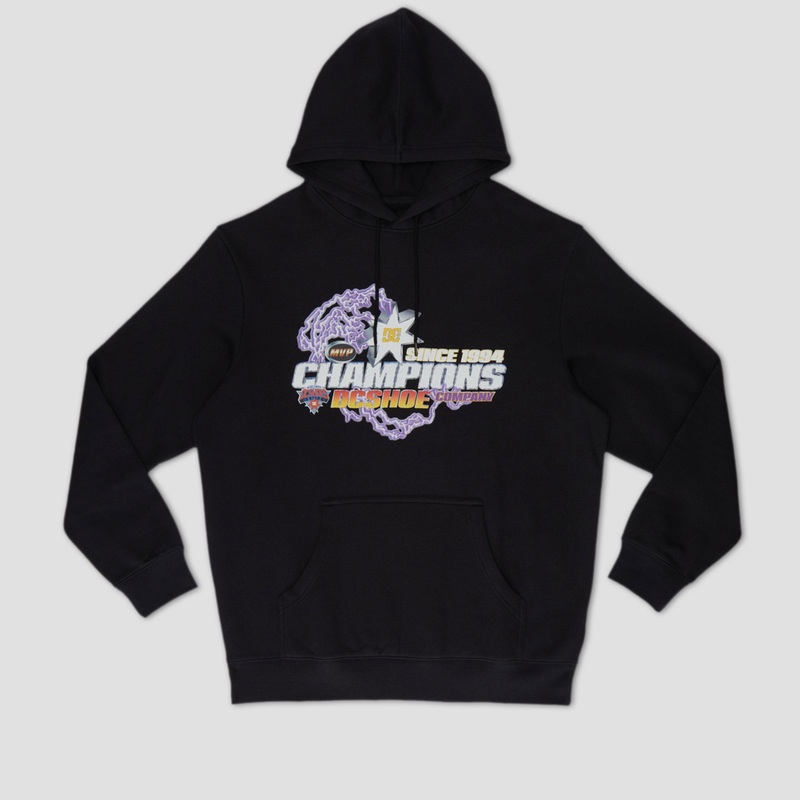 DC The Champs Pullover Hood Black Small