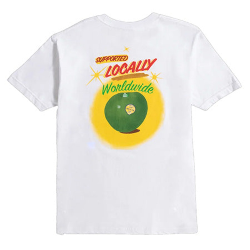 HUF Local Support T Shirt White Large