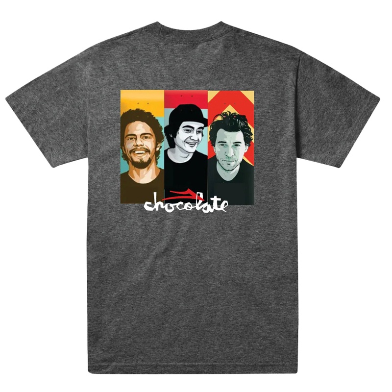 Lakai x Chocolate – Portrait T-Shirt – Charcoal Heather S