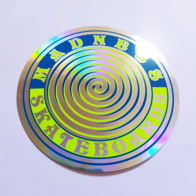 Madness Skateboards Sticker – Holographic