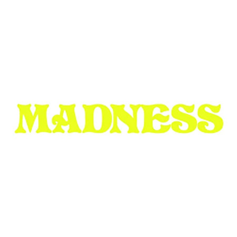 Madness Vinyl Decal Sticker Safety Yellow 14.5″