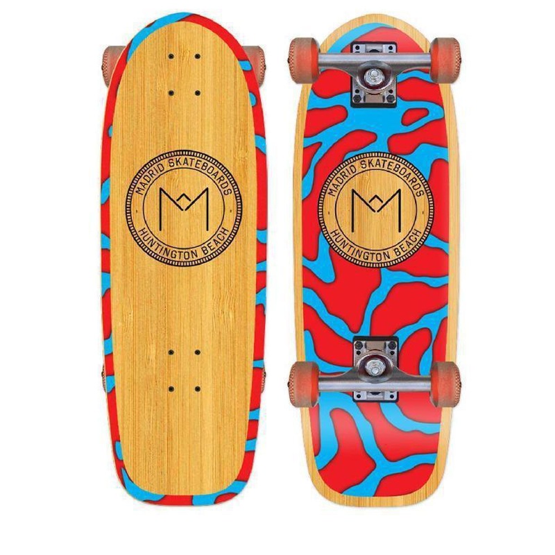 Madrid Harbor Series Marty 29″ Bamboo Longboard Complete