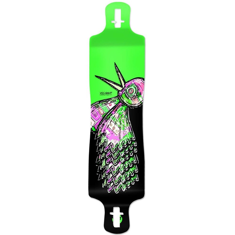 Punked Lowrider Longboard Deck – The Bird Green Deck