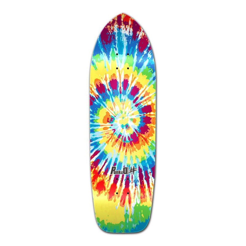 Punked Old School Longboard Deck – Tiedye Original Deck