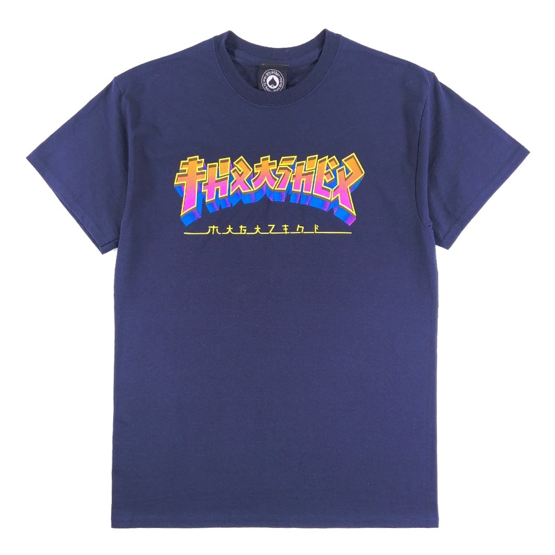 Thrasher – Godzilla Logo – T Shirt – Navy S