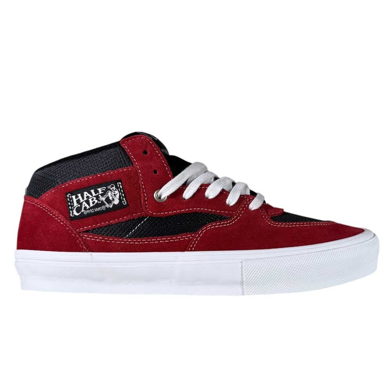 VN0A2Z34REB Sport Red Black Suede Skate Half Cab Vans Shoes 7