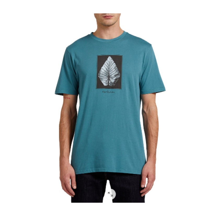 Volcom Frond Short Sleeve T-Shirt Small Teal