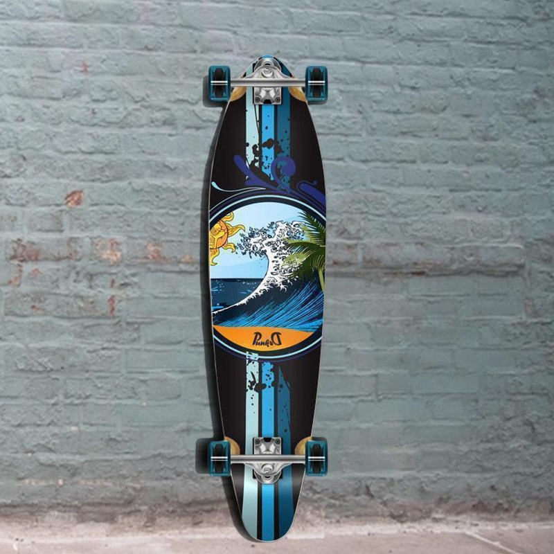 Wave Kicktail Longboard 40 inch from Punked Complete Complete