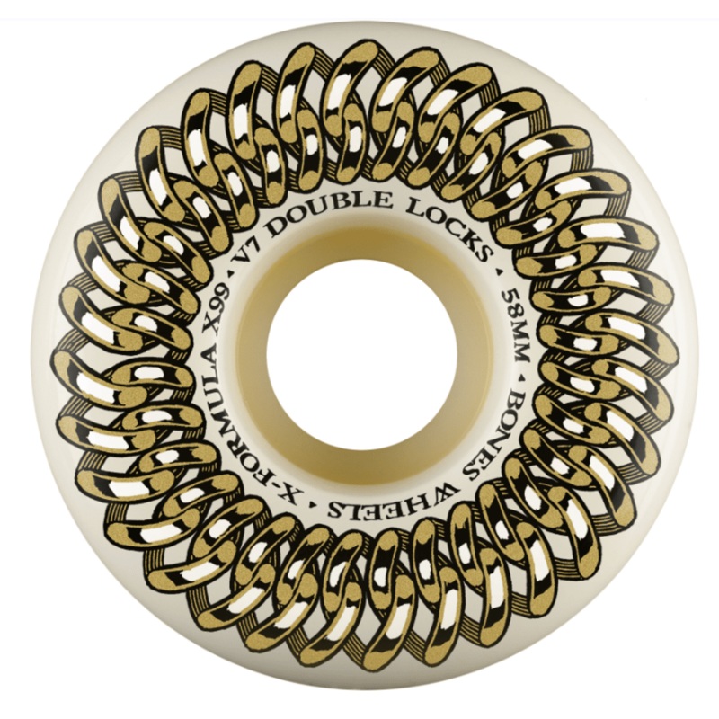 Bones 99a X Double Lock V7 Skateboard Wheels 54mm