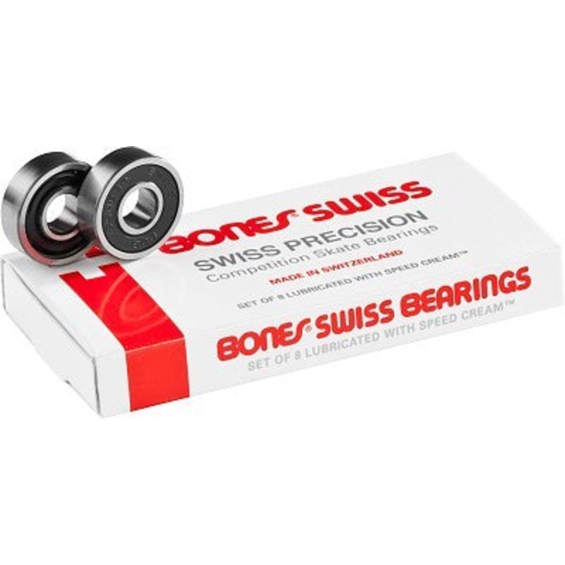 BONES SWISS Skateboard Bearings (8 pk)