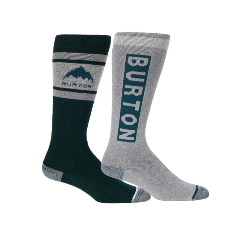 Burton Women’s Weekend Midweight Socks 2 Pack Deep Emerald SM/MD