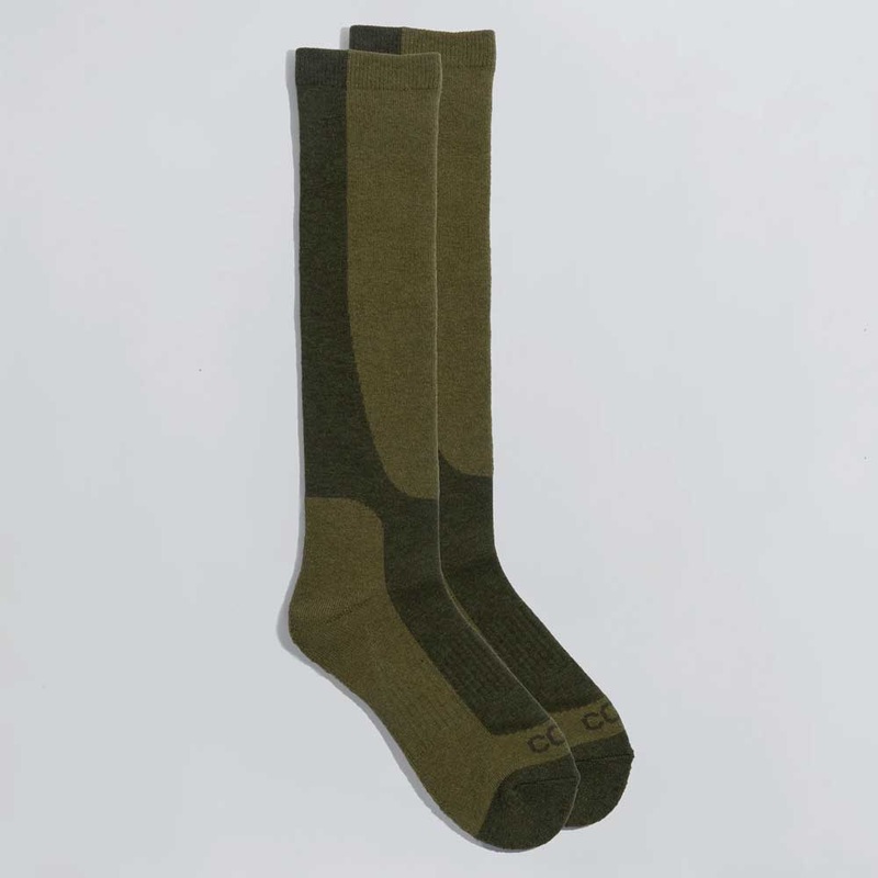Coal Lightweight Merino Wool Blend Snowboard Socks Small/Medium Grey Linework