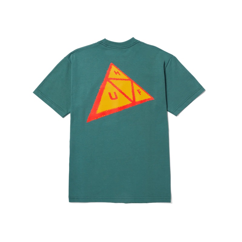 Huf Skewed Triple Triangle Tee Sage M