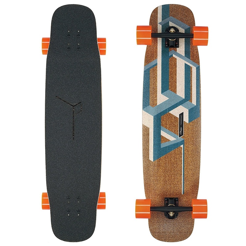 Loaded Basalt Tesseract Bamboo Dark Blue 39″ Longboard Orangatang In Heat 75mm/80a Wheels