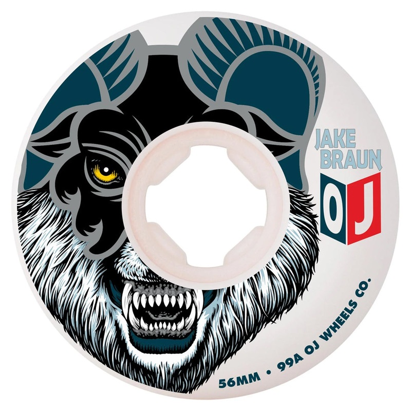 OJ 3 Jake Braun Wolf Elite Hardline 99a Wheels White 56mm
