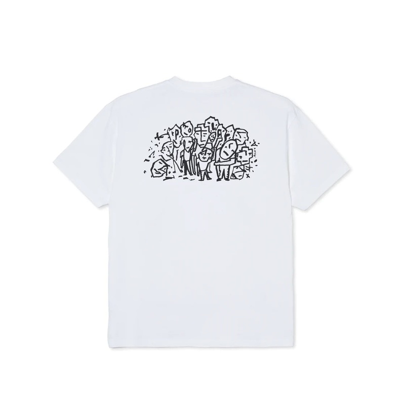 POLAR LUNCH DOODLE T SHIRT WHITE S