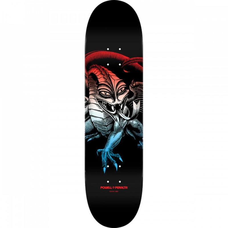 Powell Peralta Cab Dragon Fade 8.25″ Black/Red/Blue Skateboard Deck