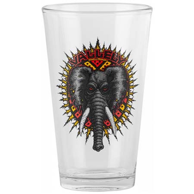 Powell Peralta Mike Vallely Elephant Pint Glass Glass Pint